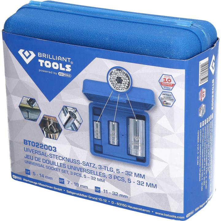 Actual product image Brilliant Tools BT022003 (32 mm, 19 mm, 16 mm, 27 mm, 28 mm, 23 mm, 10 mm, 22 mm, 30 mm, 7 mm, 24 mm, 8 mm, 29 mm, 12 mm, 13 mm, 11 mm, 25 mm, 15 mm, 14 mm, 9 mm, 21 mm, 18 mm, 31 mm, 5 mm, 17 mm, 6 mm, 20 mm, 26 mm)