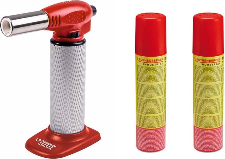 Rothenberger Industrial Universalbrenner HOT FIRE inkl. 2x Nachfüllgas