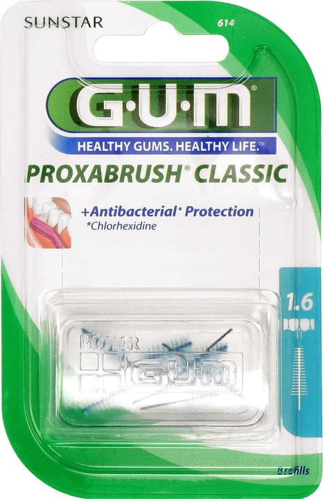 Immagine prodotto GUM SUNSTAR Proxabrush ISO 5 1.6mm conique refill blau (8 x, 1.60 mm)