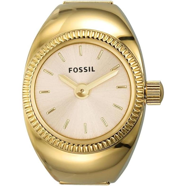 Fossil, Orologio da polso, Watch Ring, Oro, (Cronografo, Orologio da polso analogico, 15 mm)