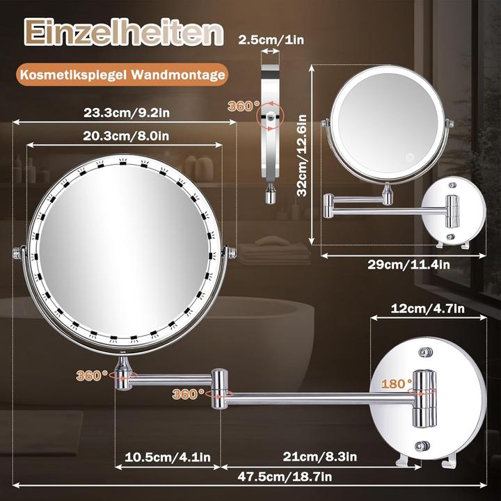 Produktbild Amelar Kosmetikspiegel beleuchtet