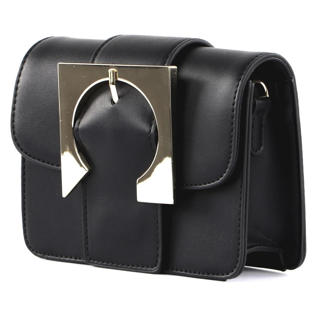 Seidenfelt, Damen, Handtasche, SFM221 Crossbag, Gold, Schwarz