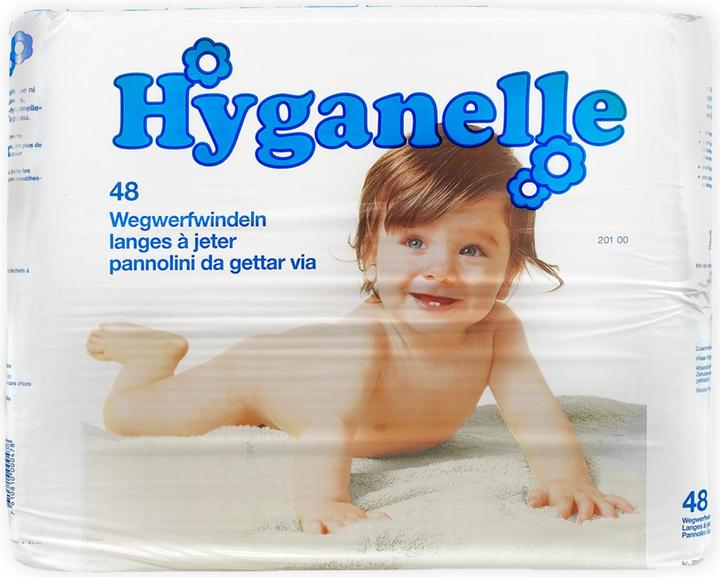 Produktbild Hyganelle Ökowindeln (One Size, Tragepack, 48 Stk.)