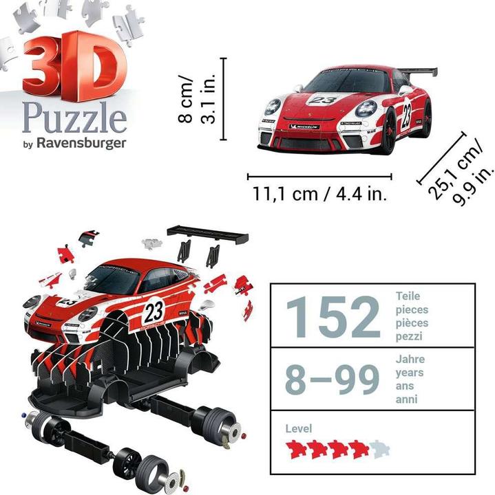 Immagine prodotto Ravensburger Porsche 911 GT3 (108 pezzi)