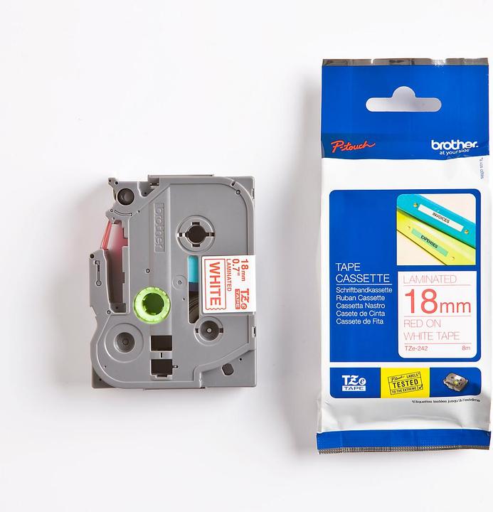 Image du produit Brother TZe-242 (1.80 cm, Blanc, Rouge)