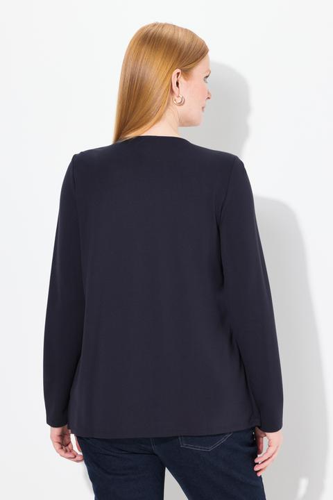 Produktbild Ulla Popken 2-in-1-Sweatjacke, Rundhals, Teilungsnähte, Langarm (42, 44)