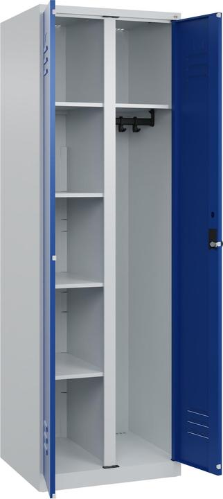 Enzianblau RAL 5010, Lichtgrau RAL 7035