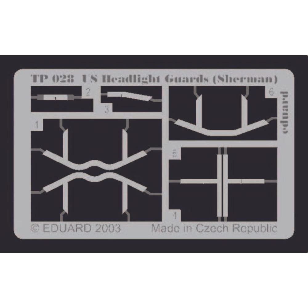 Eduard US Headlight Guards (Sherman)