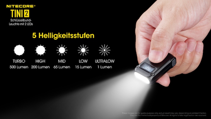Productafbeelding Nitecore TINI2 (4.70 cm, 500 lm)