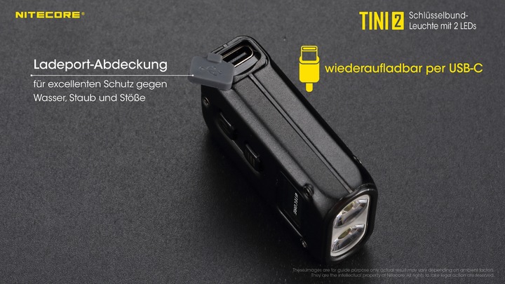 Productafbeelding Nitecore TINI2 (4.70 cm, 500 lm)
