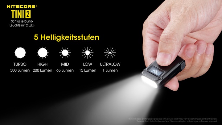 Productafbeelding Nitecore TINI2 (4.70 cm, 500 lm)
