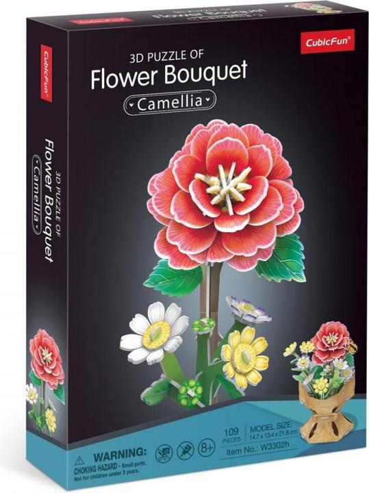 Immagine prodotto Cubicfun 3D-Puzzle Blumenstrauss - Kamelien (109 pezzi)