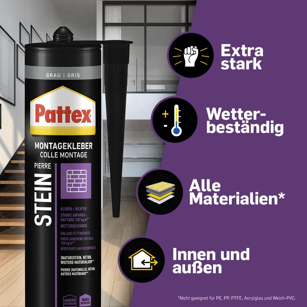 Thumbnail - Pattex, Klebstoff, Montagekleber Stein (420 g)