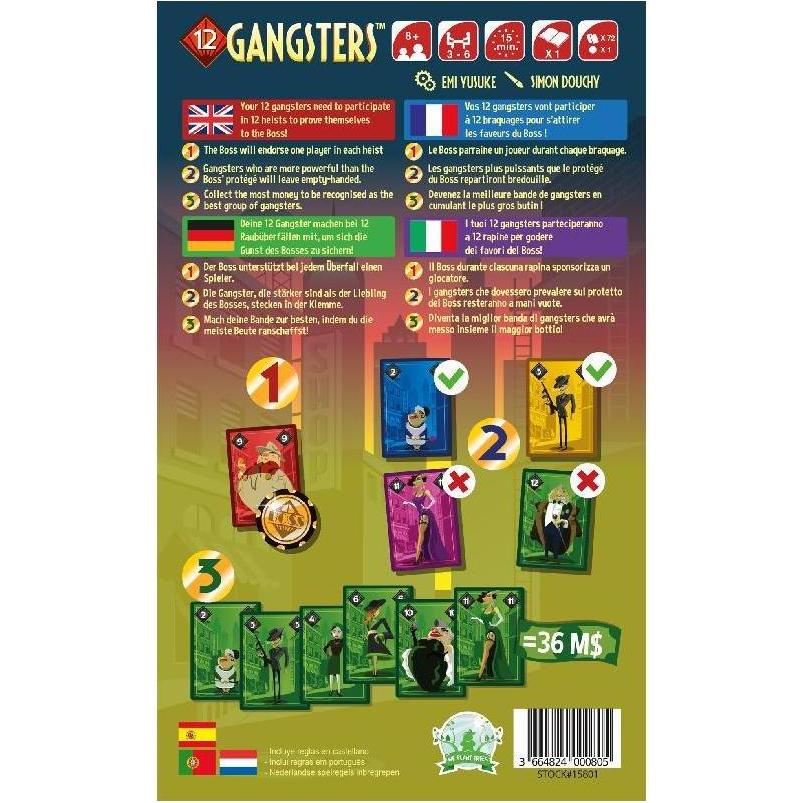 Thumbnail - Blue Orange BLOD0094 - 12 Gangsters - Kartenspiel, für 3-6 Spieler, ab 8 Jahren (Deutsch)