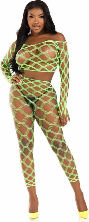 Produktbild Leg Avenue Top & Leggins Hardcore Grün (One Size)