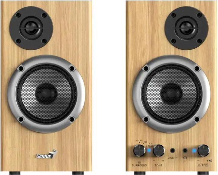 Productafbeelding Genius SP-HF520BT Bluetooth Lautsprecher Kiefernholz Holz