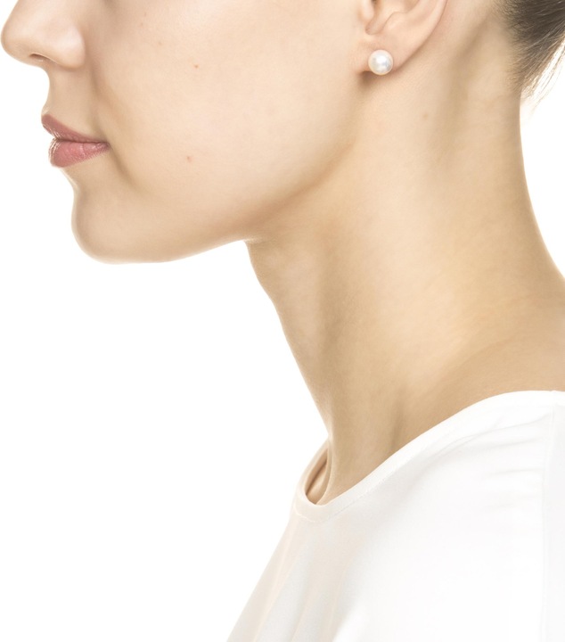 Image du produit Heideman Boucles d'oreilles perles 8mm couleur argent poli (100% acier inoxydable)