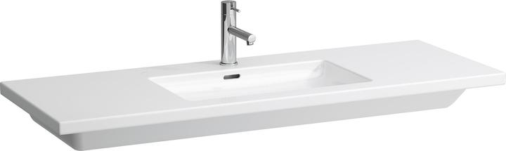 Image du produit Laufen Living Square lavabo, 1 trou pour robinet, avec trop-plein, 1300x480, réversible jusquà 65c (1387 mm, 235 mm)
