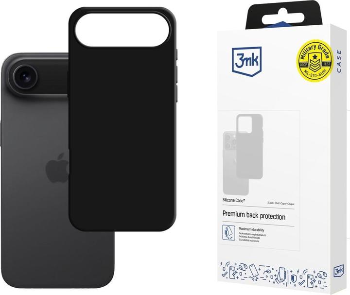 Actual product image 3MK Etui Silicone Case do Apple iPhone 17 Air czarny (Apple iPhone 17)