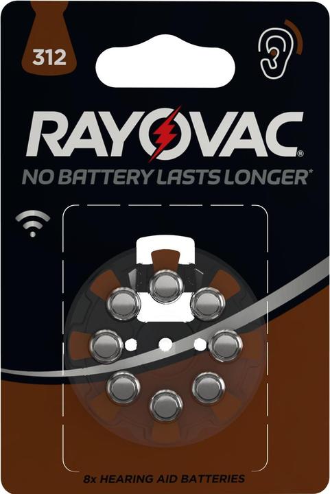 Produktbild Rayovac Acoustic 312 (8 Stk., A312, 180 mAh)