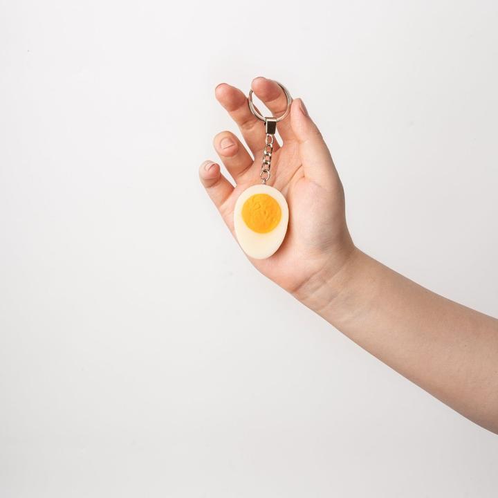 Actual product image Yumazing Hard-boiled egg key ring