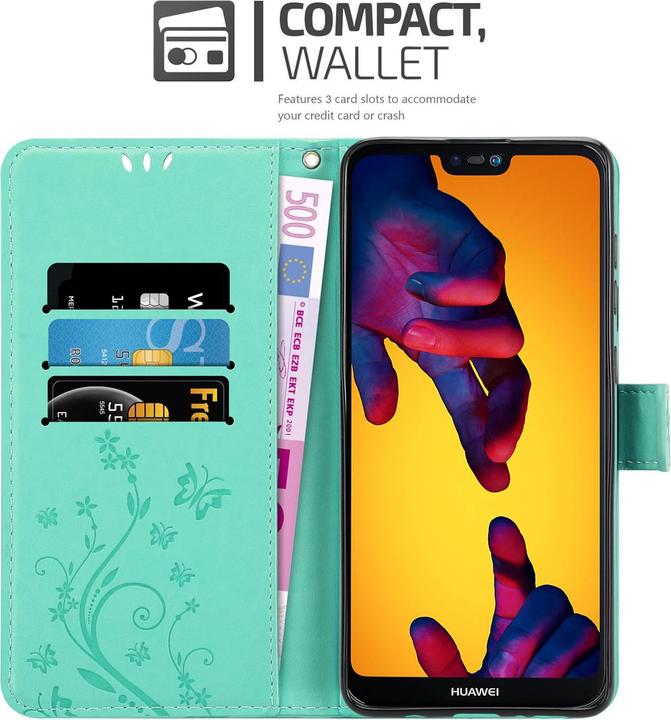 Image du produit Cadorabo Pochette Flower Book (Huawei Nova 3E)
