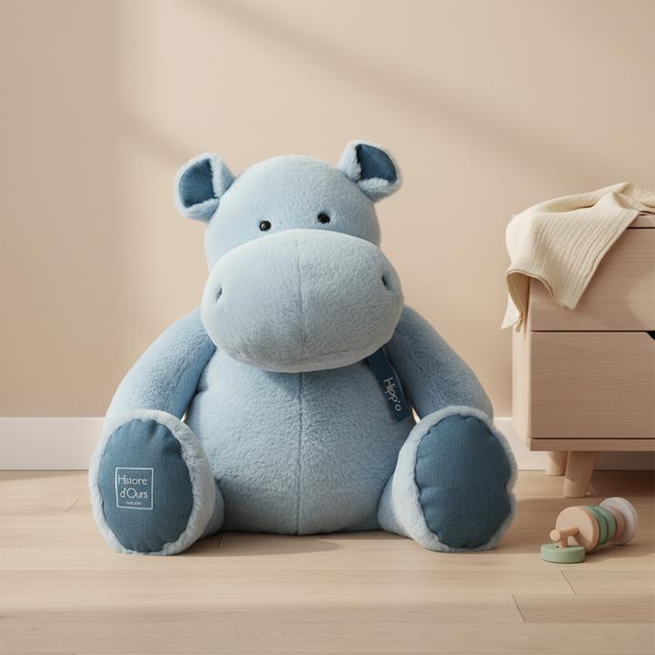 Produktbild Doudou et Compagnie Hippo Blue Jeans (85 cm)