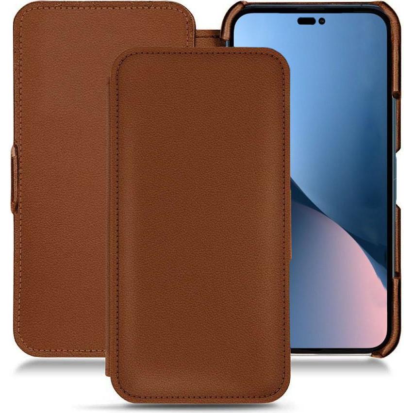 Thumbnail - Noreve Lederschutzhülle horizontal (Apple iPhone 14 Plus), Smartphone Hülle, Braun