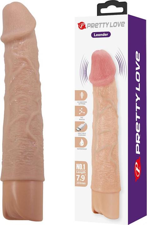 Actual product image Pretty Love - Leander Flexibler Realistischer Vibrator