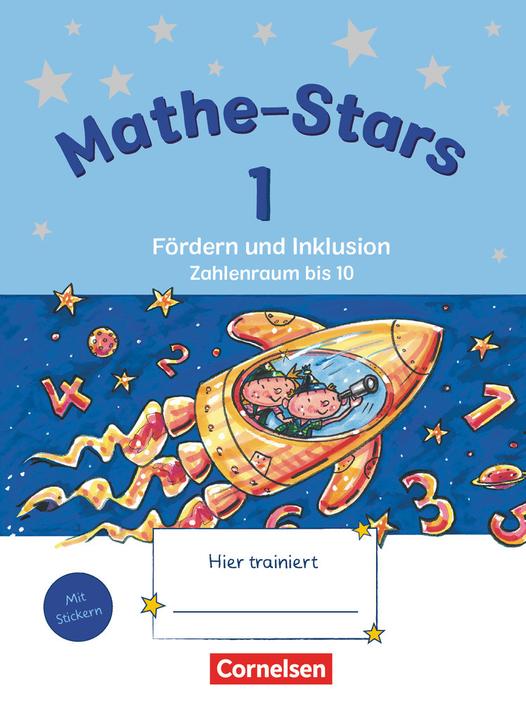 Produktbild Mathe Stars - Fördern und Inklusion 1. Schuljahr. Übungsheft (Deutsch, Birgit Schlabitz, 2017)