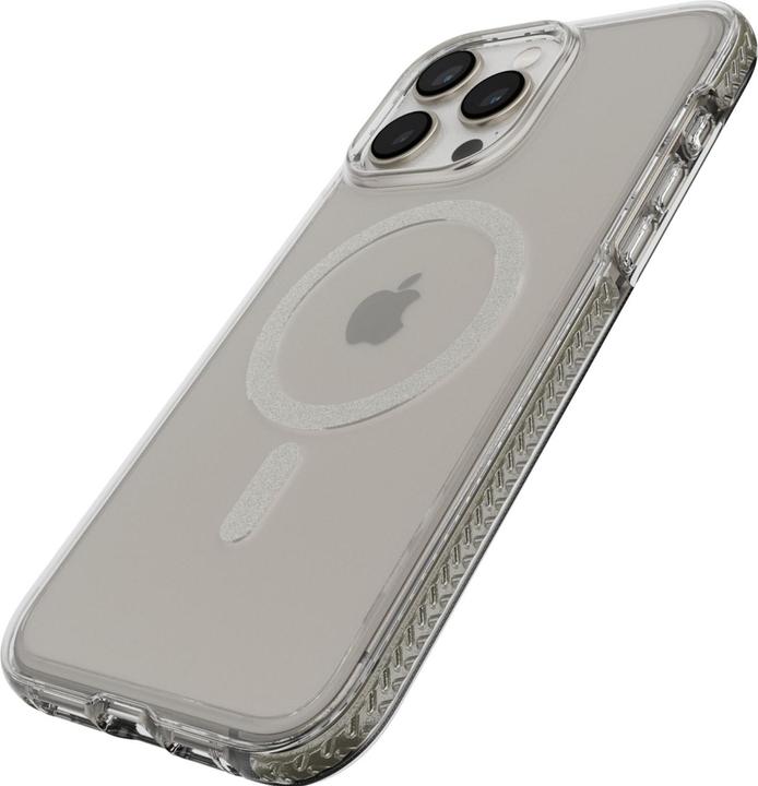Actual product image tech21 EvoCrystal Case MagSafe iP 15 Pro Max Natural Titanium (Apple iPhone 15 Pro Max)