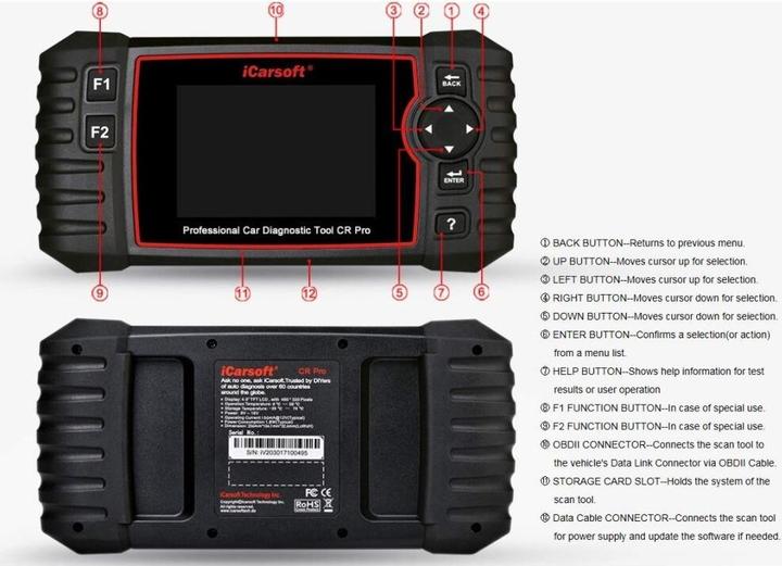 Image du produit ICarsoft CR Pro