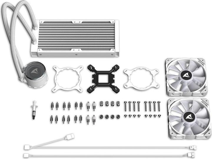 Actual product image Sharkoon S80 White RGB AIO
