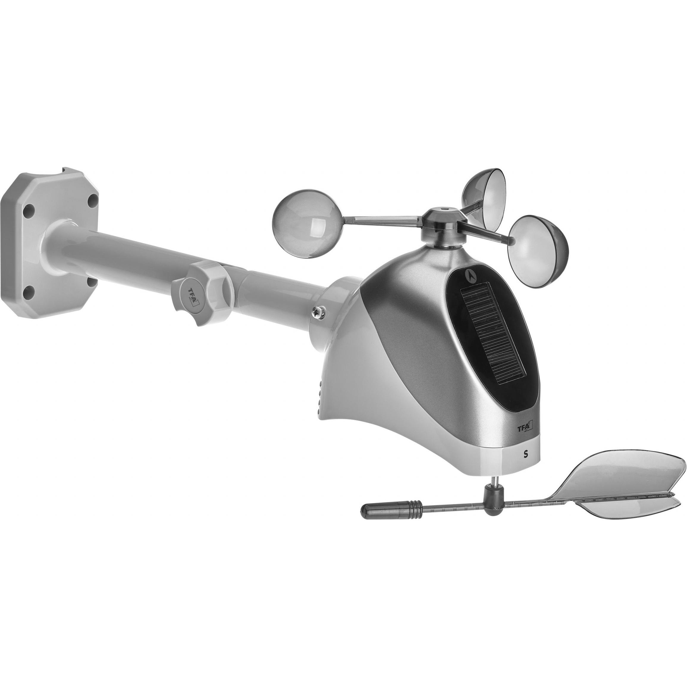 TFA 30.3251.10 Anemometro radio 433MHz, Accessori per stazioni meteo, Grigio