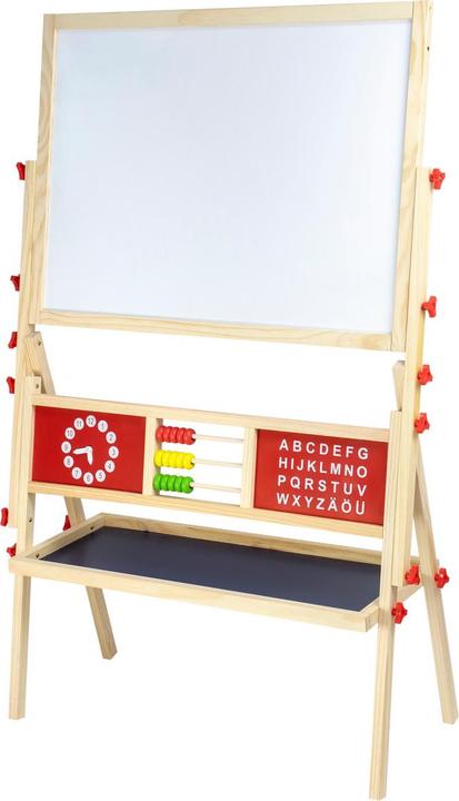 Image du produit Idena Tableau d'affichage magnétique 2 faces avec étagère blanc/vert 76x38x118cm