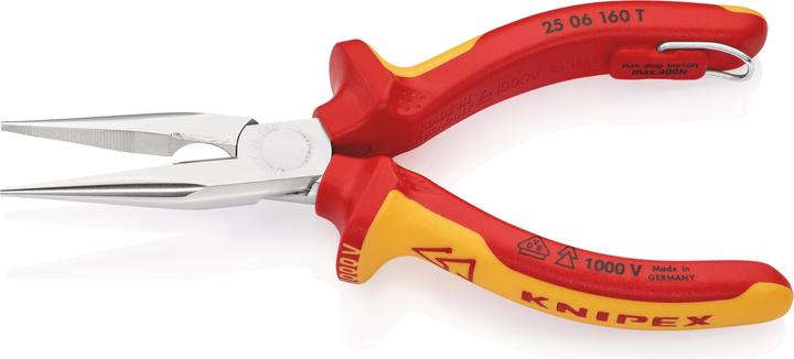 Produktbild Knipex Flachrundzange mit Schneide (160 mm)