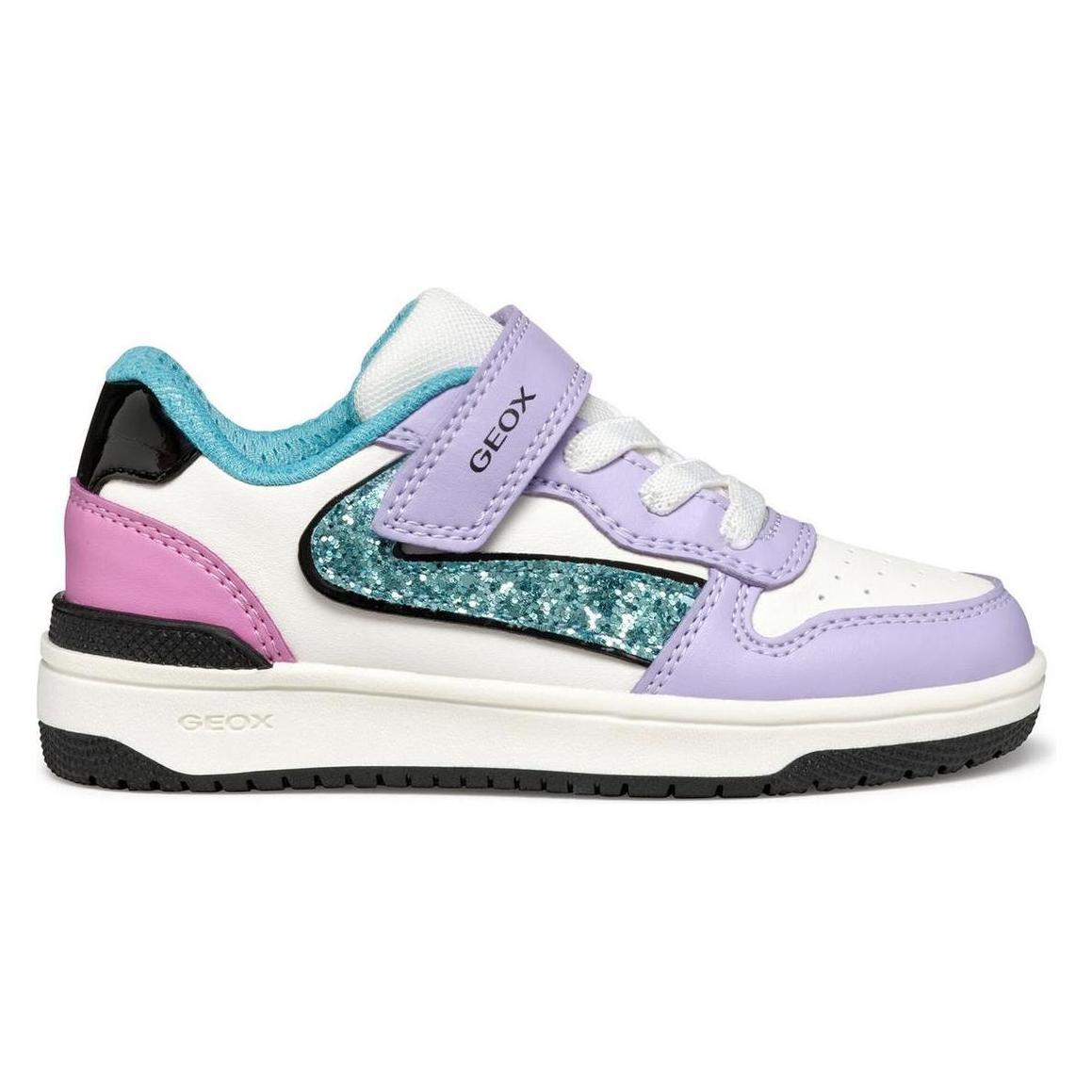 Geox, Mädchen, Sneakers, Washiba, Violett, Gelb, Rosa, Türkis