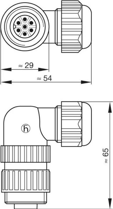 Actual product image Hirschmann Connectors for mains voltages