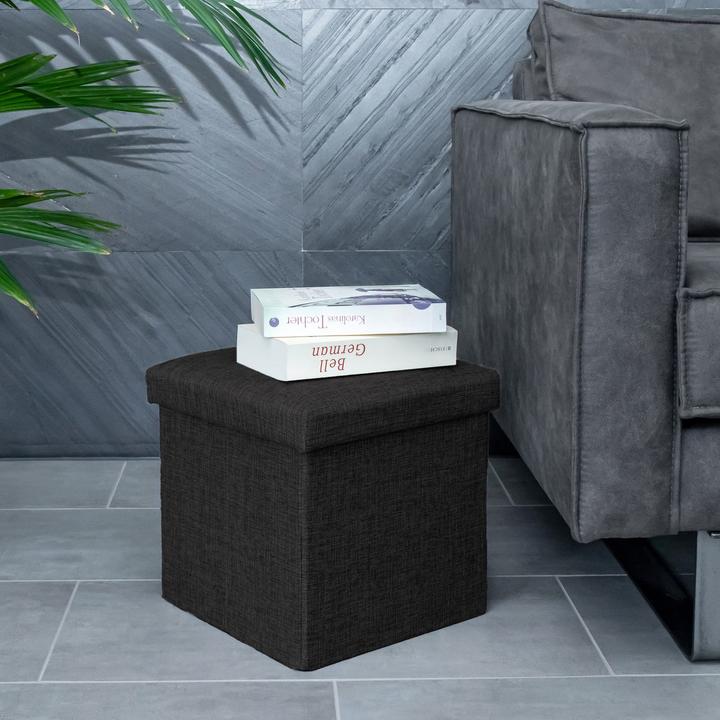 Produktbild Intirilife Sitzwürfel DIAMANT SCHWARZ