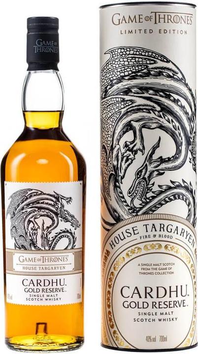 Cardhu Gold Reserve GAME OF THRONES House Targaryen Single Malt Scotch Whisky avec étui (Single Malt, Scotch Whisky)