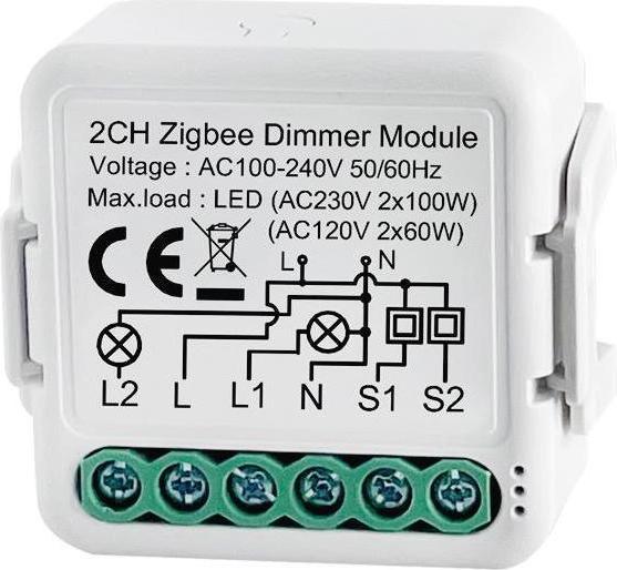 Produktbild Netplus Smart Dimmer Module 2-Kanal Zigbee (Dimmaktor)