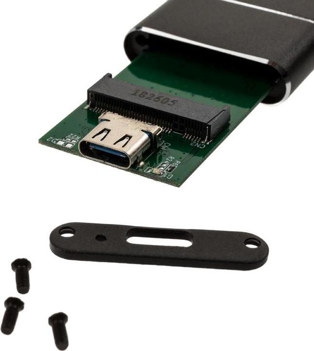 Produktbild Akasa AK-ENU3M2-02 Speicherlaufwerksgehäuse M.2 SSD enclosure Schwarz (M.2)
