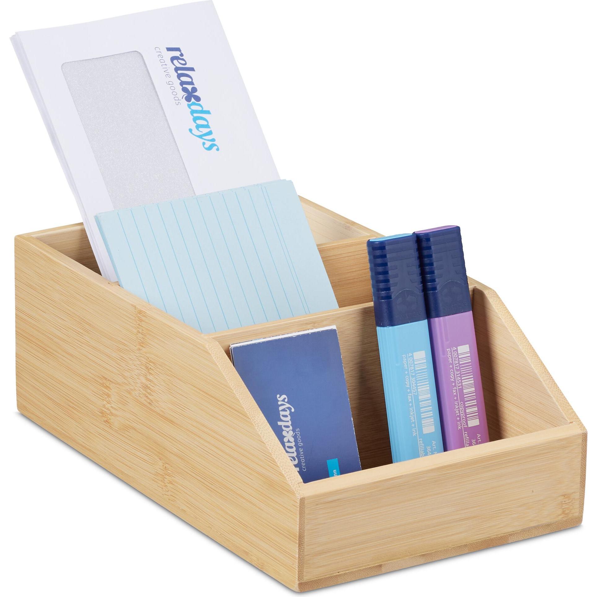 Relaxdays, Schreibtisch Accessoire, Schreibtischorganizer