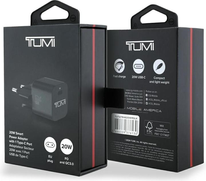 Actual product image Tumi Network Charger Smart Power 20W USB-C black (20 W, 1 portion)