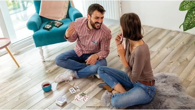 Productafbeelding Cartamundi Romme/Canasta/Bridge 2x55 kaarten in kaartendoosje (Duits)