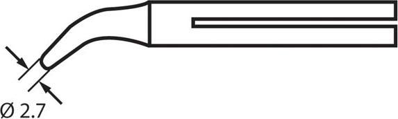 Produktbild Velleman Long-Life Soldering Tip 32N/55N, 60W (Ø3.7mm) (Ersatzteil)