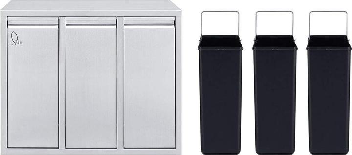 Produktbild Svita Abfallsammler, H3X15 (45 Liter) Silber (45 l)