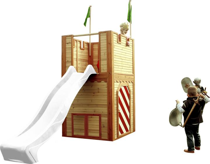 Produktbild Axi Arthur Spielhaus Braun/Rot - Weisse Rutsche