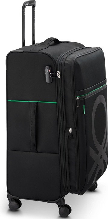 Immagine prodotto Delsey Paris x United Colors of Benetton Colour Block Trolley a 4 ruote L 77 cm con piega elastica (114 l, XL (da 115l))
