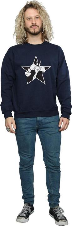 Produktbild Looney Tunes Sylvester Mono Star Sweatshirt (S)